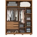 Ver imagem 3 de Guarda Roupa Casal 4 Portas 2 Espelhos com Pés Atore Demartez
