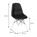 Ver imagem 4 de Cadeira Estofada Botonnes Or Design