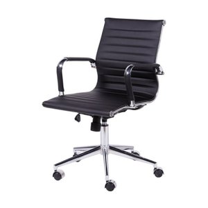 Cadeira de Escritório Eames Esteirinha Baixa - Preto