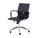 Ver imagem 1 de Cadeira de Escritório Eames Esteirinha Baixa - Preto