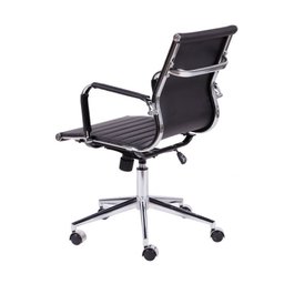 Cadeira de Escritório Eames Esteirinha Baixa - Preto - 3
