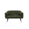 Sofá Noruega Retrô 2 Lugares Verde Chumbo - 1