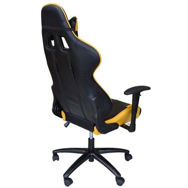 Cadeira de Escritório Pro Gamer Preto e Amarelo - 2