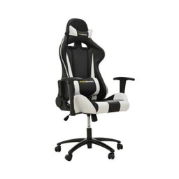 Cadeira de Escritório Pro Gamer Preto e Branco - 1