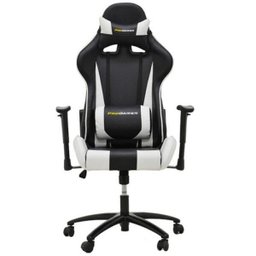 Cadeira de Escritório Pro Gamer Preto e Branco - 5