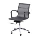 Ver imagem 1 de Cadeira de Escritório Baixa em Tela Mesh com Braços e Rodízios 3303