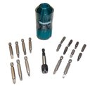 Ver mais imagens de Kit de Ponteiras Bits para Parafusadeira Makita B-28896 em Estojo Tipo Chave Manual 1/4" Hexa com 18