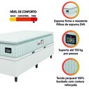 Ver imagem 7 de Cama Box Baú Solteiro Colchão Espuma D45 Lazio Pillow Top Branco Hellen