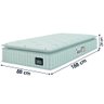 Cama Box Baú Solteiro Colchão Espuma D45 Lazio Pillow Top Branco Hellen - 5