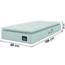 Ver imagem 6 de Cama Box Baú Solteiro Colchão Espuma D45 Lazio Pillow Top Branco Hellen