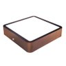 Luminária Plafon Sobrepor de LED Quadrado Marrom Tabaco 18W 5.000k - 4