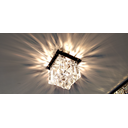 Ver imagem 2 de Lustre plafon pequeno placas e bolas cristais legitimos Brilho Reluzente uso corredor hall