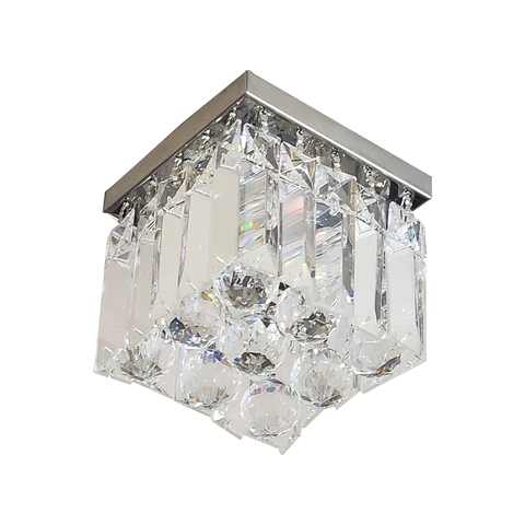 Lustre plafon pequeno placas e bolas cristais legitimos Brilho Reluzente uso corredor hall