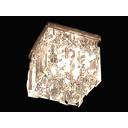 Ver imagem 4 de Lustre plafon pequeno placas e bolas cristais legitimos Brilho Reluzente uso corredor hall