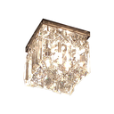 Ver imagem 3 de Lustre plafon pequeno placas e bolas cristais legitimos Brilho Reluzente uso corredor hall