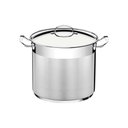 Ver imagem 1 de Caldeirão Tramontina Professional em Aço Inox Fundo Triplo com Tampa e Alças 28 Cm 15,7 L