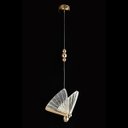 Ver imagem 1 de Pendente Borboleta 22×22cm 6w 3000k Bivolt Metal Dourado + Acrílico