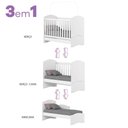 Ver imagem 6 de Quarto de Bebê Completo Bala de Menta 3 Portas 7 Gavetas Branco Móveis Henn
