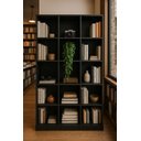 Ver imagem 1 de Armário Colmeia com 15 Nichos Estante Organizador Livreiro Preto Escritório Quarto Sala Comércio