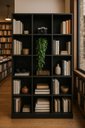 Ver imagem 1 de Armário Colmeia com 15 Nichos Estante Organizador Livreiro Preto Escritório Quarto Sala Comércio