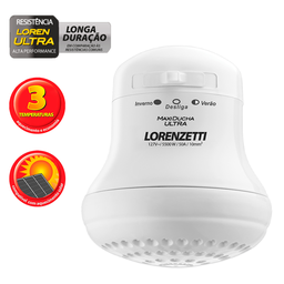 Chuveiro Lorenzetti Maxi Ducha Ultra 5500w 127v Branco 3t - 4