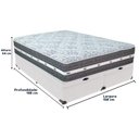 Ver imagem 4 de Cama Box com Baú Branco e Colchão Queen Black Grafit Anjos