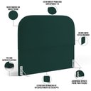 Ver imagem 3 de Cabeceira Cama Box Casal 140cm Orgânica Lanna W01 Bouclê Verde - Lyam Decor