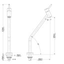 Ver imagem 2 de Torneira para Lavatório de Mesa Bica Alta 1/2 Lóggica Docol