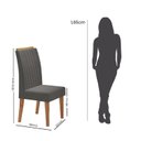 Ver imagem 5 de Kit com 8 Cadeiras de Jantar em MDF Encosto Bordado Nina