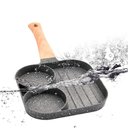 Ver imagem 5 de Frigideira Antiaderente 3 Divisórias Hambúrguer Ovo Carnes