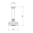 Ver imagem 7 de Ducha de Teto Circular com Tubo Cromado Deca Acqua Plus