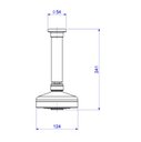 Ver imagem 7 de Ducha de Teto Circular com Tubo Cromado Deca Acqua Plus