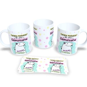 Caneca Flork do Seu Signo Geminiana – Presente Perfeito para Astrólogos e Místicos