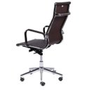 Ver imagem 3 de Cadeira de Escritório Alta Esteirinha Corino Base Rodizio 3301