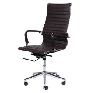 Cadeira de Escritório Alta Esteirinha Corino Base Rodizio 3301