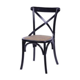 Cadeira de Madeira e Assento em Rattan 115 Or Design - 1 Cadeira de Madeira e Assento em Rattan 115 Or Design - 1