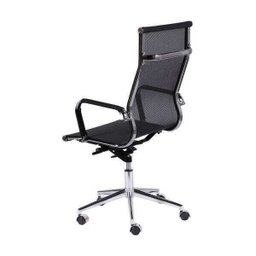 Cadeira de Escritório Alta em Tela Mesh - Preto - 3