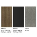 Ver imagem 2 de Conj. Mesa Tampo De Vidro 4 Cadeiras Rustic/Preto/silver