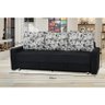 Sofá Cama Andréia 3 Lugares - Esturura Eucalipto - Espuma D26 - Floral/ Preto - 4