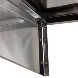 Prateleira Aérea Aço Inox com Mão Francesa 100x40 Cm Nortinox - 5