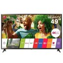 Ver imagem 1 de Smart TV LED 49 Polegadas Ultra Hd 4K Lg 49Uj6300 com Sistema Webos 3.5, Wi-Fi, Painel Ips, Hdr, Quick Acess