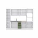 Ver imagem 3 de Cozinha Modulada Celeste Kappesberg 100% Mdf Branco/verde 7 Peças