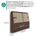 Ver imagem 3 de Cabeceira Queen 160 cm Malu com Frame Linho Tca 202 Corino Tcs 721 Peer