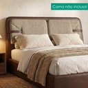 Ver imagem 2 de Cabeceira Queen 160 cm Malu com Frame Linho Tca 202 Corino Tcs 721 Peer