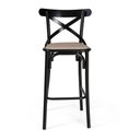 Ver imagem 4 de Kit 3 Banquetas Katrina em Aço Preto - Cor: Marrom