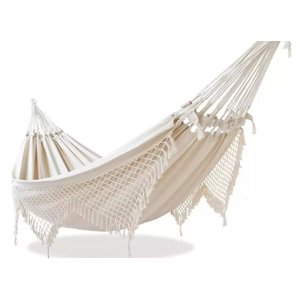 Rede de Descanso Balanço Lazer Confortável 1.40 X 3.60 M - Resistente Crua