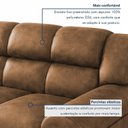 Ver imagem 7 de Conjunto de Sofá 2 e 3 Lugares Nobuck Marrom Florença 190cm e 140cm Yescasa