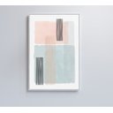 Ver imagem 1 de Quadro Abstrato Rosa e Azul Decor&quadros Abs025