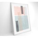 Ver imagem 2 de Quadro Abstrato Rosa e Azul Decor&quadros Abs025