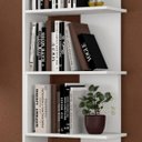 Ver imagem 3 de Estante Livreiro Organizador Multiuso Casa e Escritório Eccos - Branco